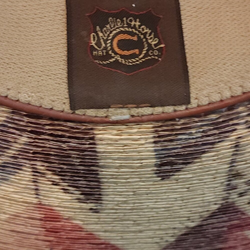 Charlie 1 Horse Straight Arrow Mexican Palm Cowboy Hat - Picture 9 of 12